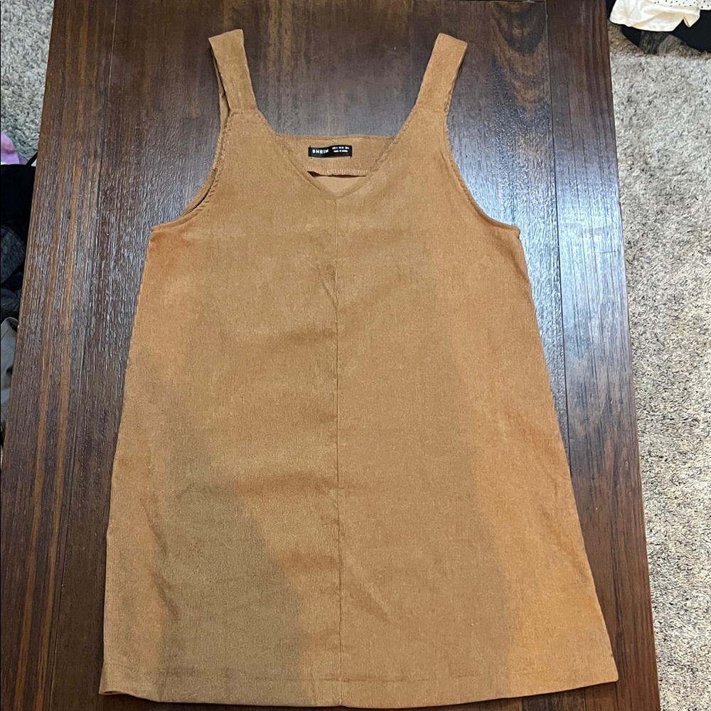 SHEIN Camel Mini Dress
